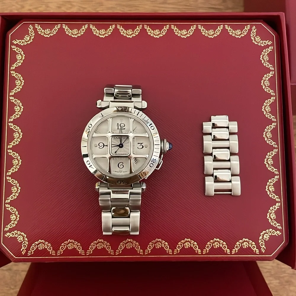 Cartier Pasha Automatic Grid Grille Watch! - Picture 7 of 15